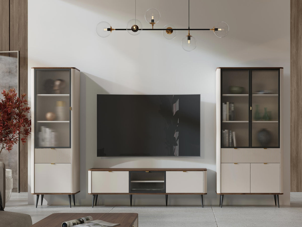 Nappali szett MARLY II, Szín: Kasmír + Dió