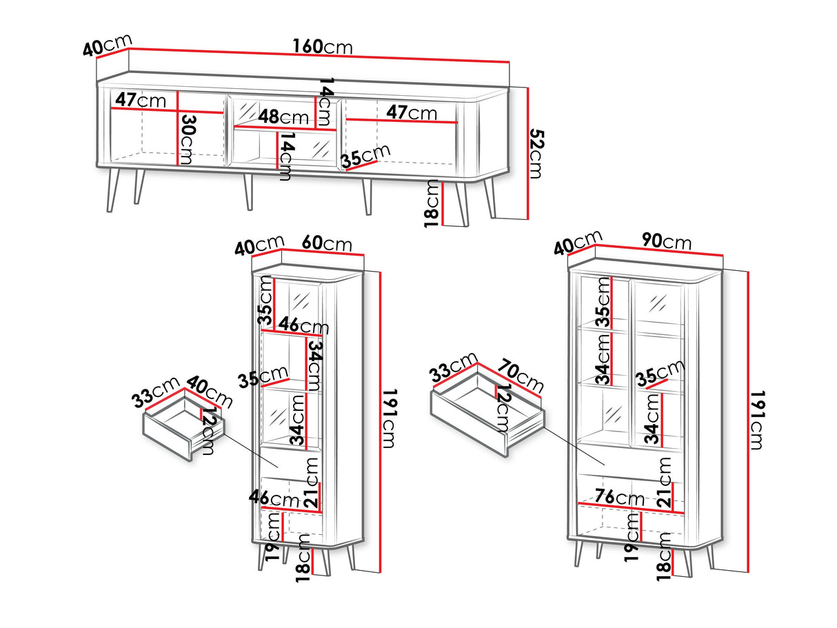 Nappali szett MARLY II, Szín: Kasmír + Szürke márvány