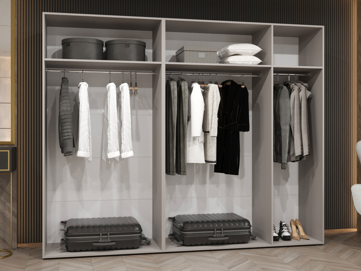 Gardróbszekrény Szafa 250 MALAGA, Szín: Fekete