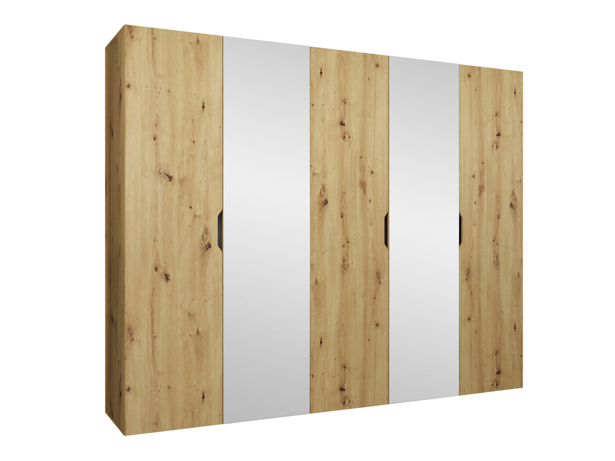 Gardróbszekrény Szafa 250 MALAGA z lustrem, Szín: Artisan tölgy
