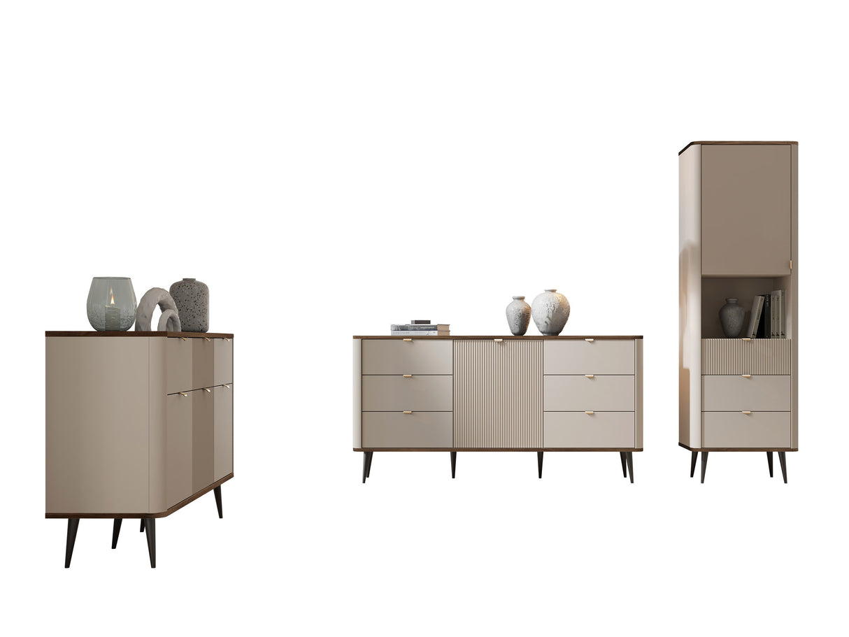 Nappali szett MARLY III, Szín: Kasmír + Dió