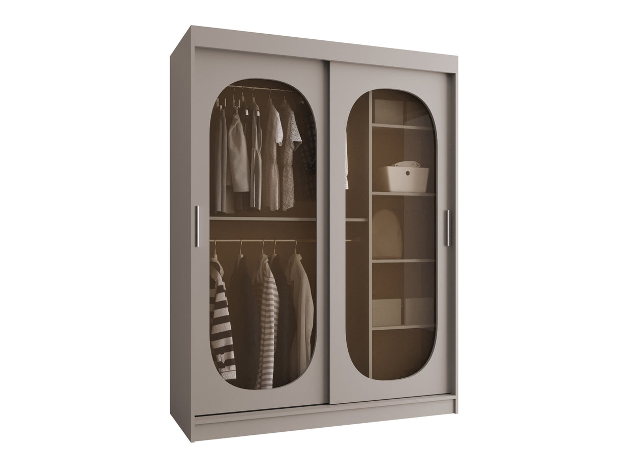 Gardróbszekrény Szafa 150 BAHRAJN, Szín: Kasmír, Fiókok: Igen, Led világítás: Nem