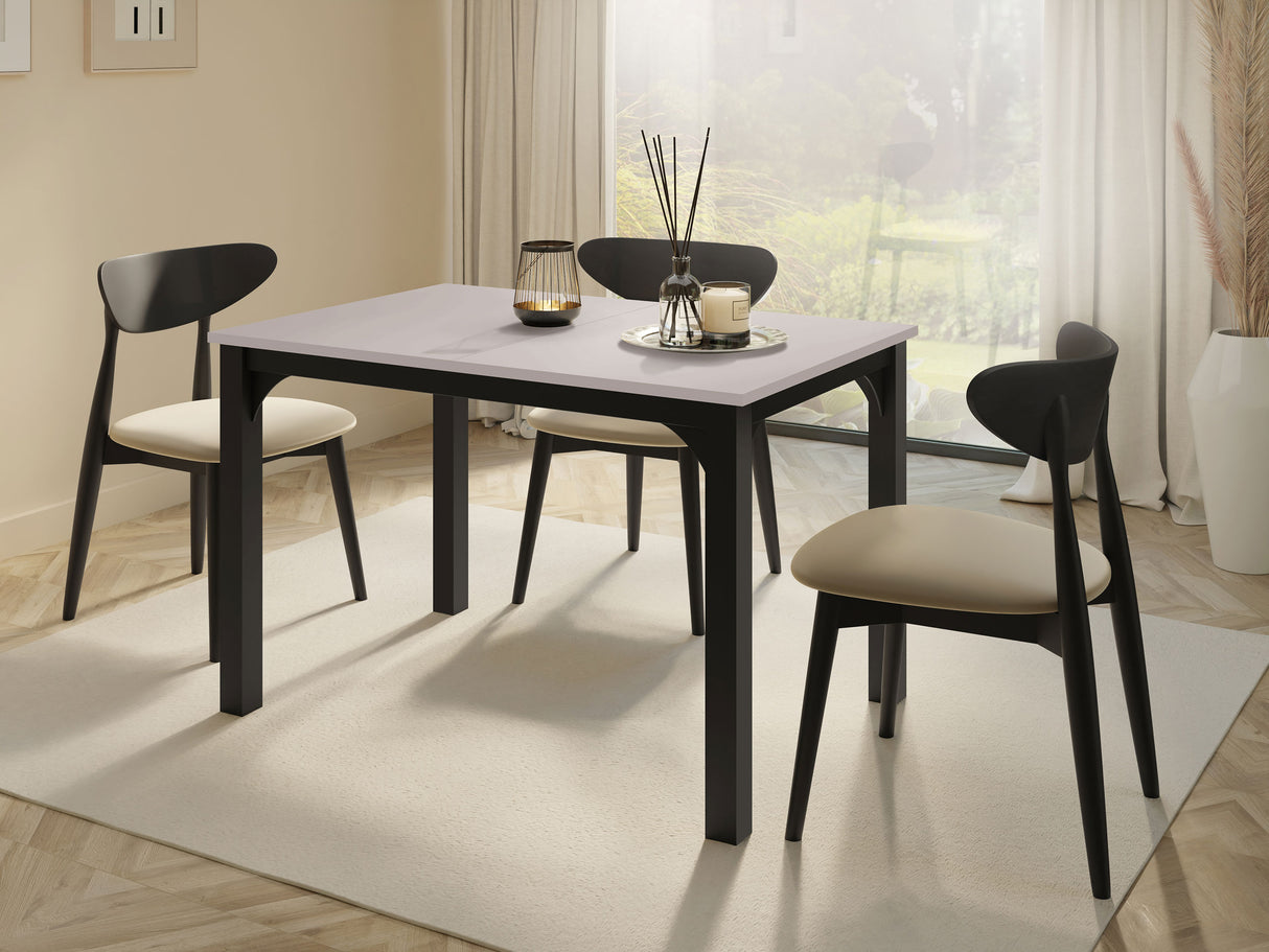 Asztal Stół rozkładany FOCUS 120, Szín: Kasmír + Fekete