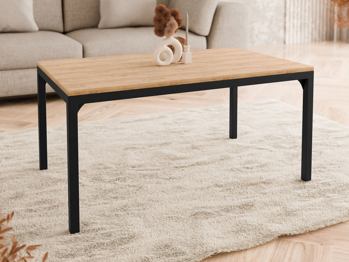 Dohányzóasztal Stolik kawowy MOCCA 1, Szín: Kézműves aranytölgy + Fekete