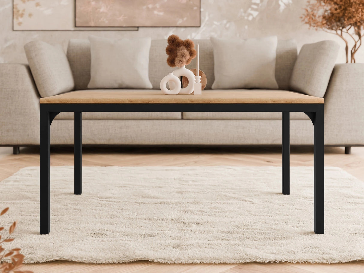 Dohányzóasztal Stolik kawowy MOCCA 1, Szín: Kézműves aranytölgy + Fekete