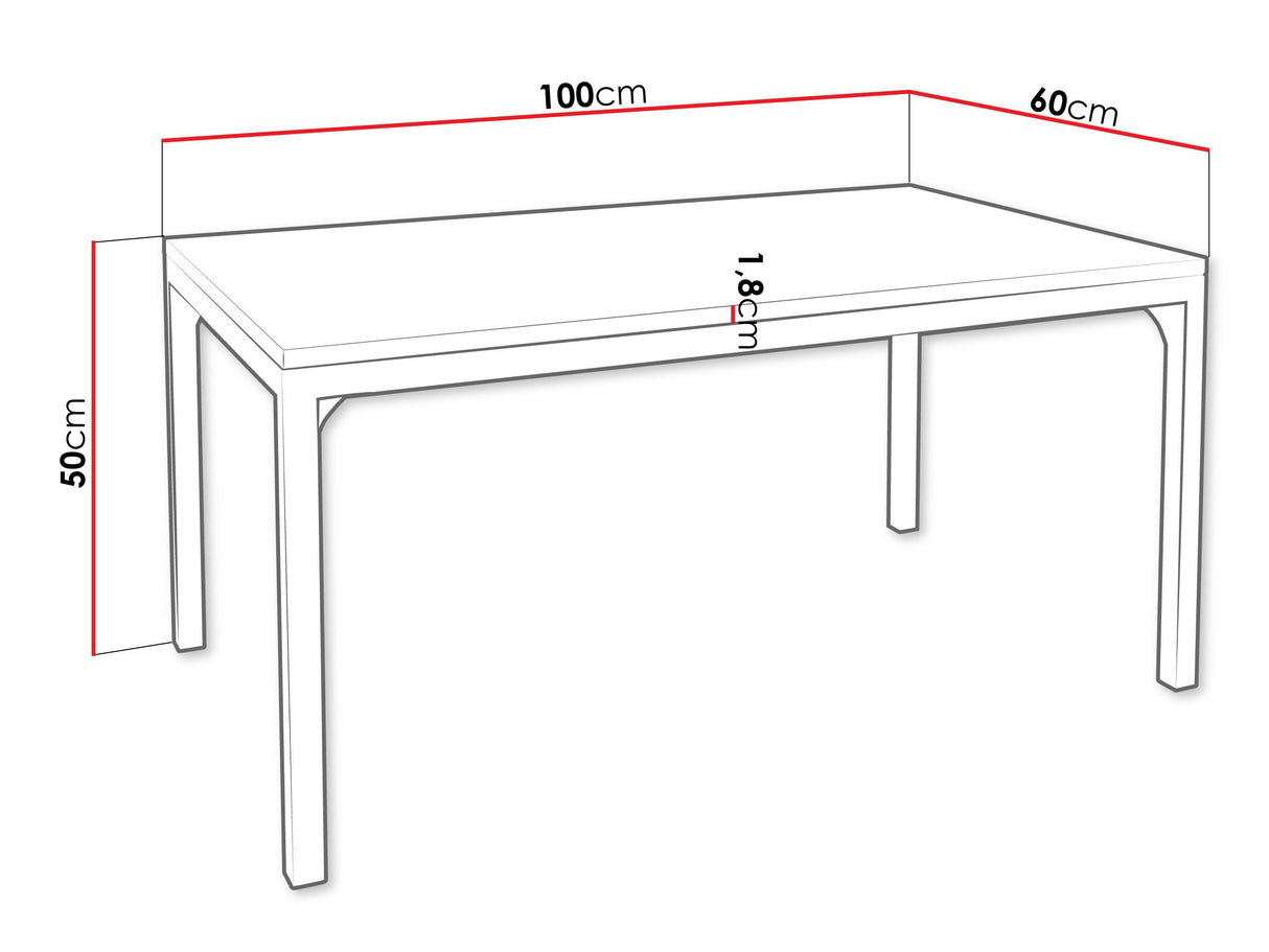 Dohányzóasztal Stolik kawowy MOCCA 1, Szín: Grafit + Fekete