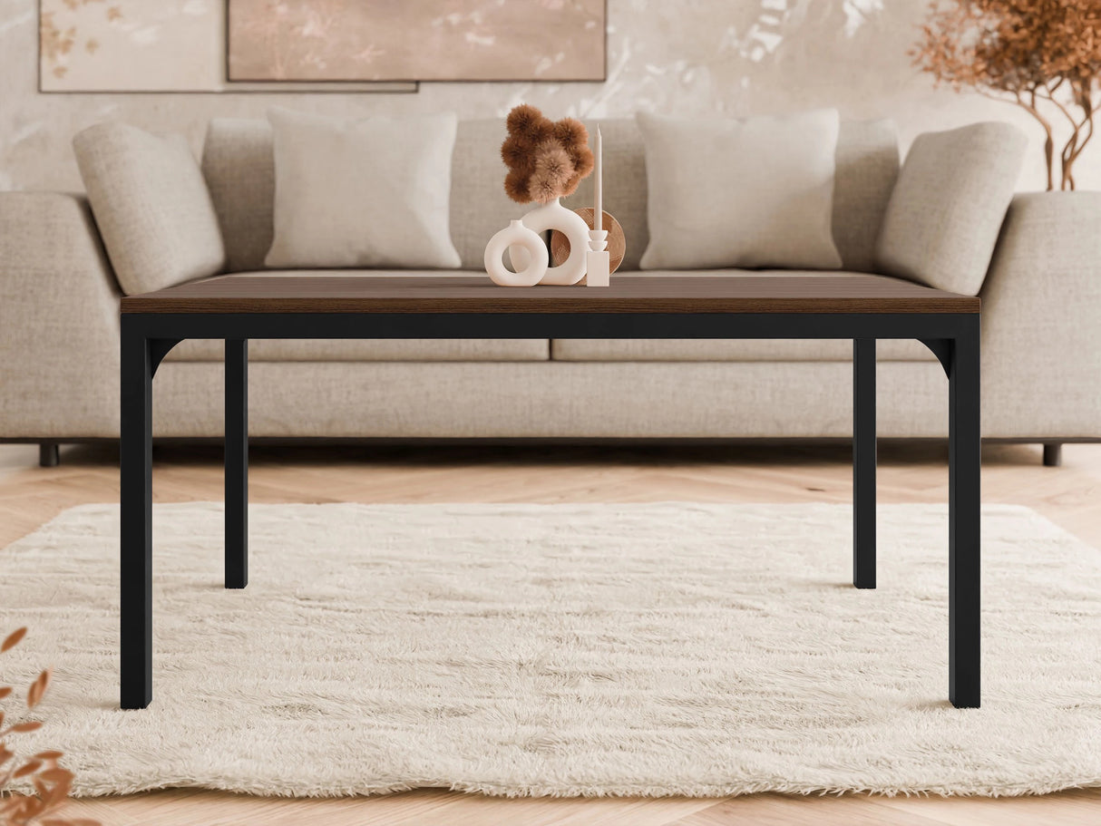 Dohányzóasztal Stolik kawowy MOCCA 1, Szín: Dió + Fekete