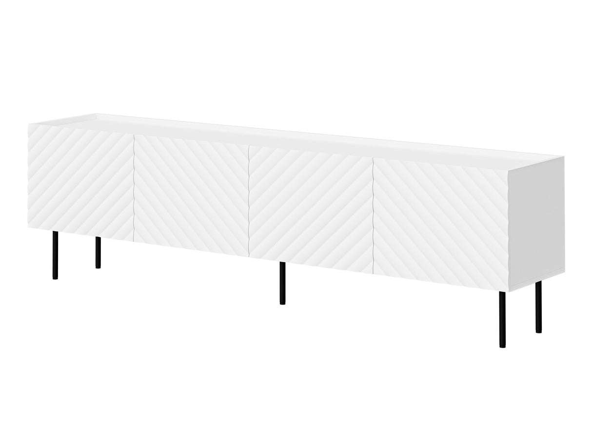 TV-állvány Szafka RTV LUCCA 200 4D, Szín: Fehér