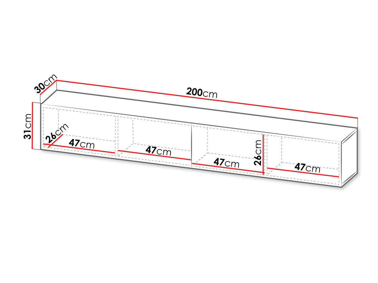 TV-állvány Szafka RTV CAPITAL, Szín: Kasmír