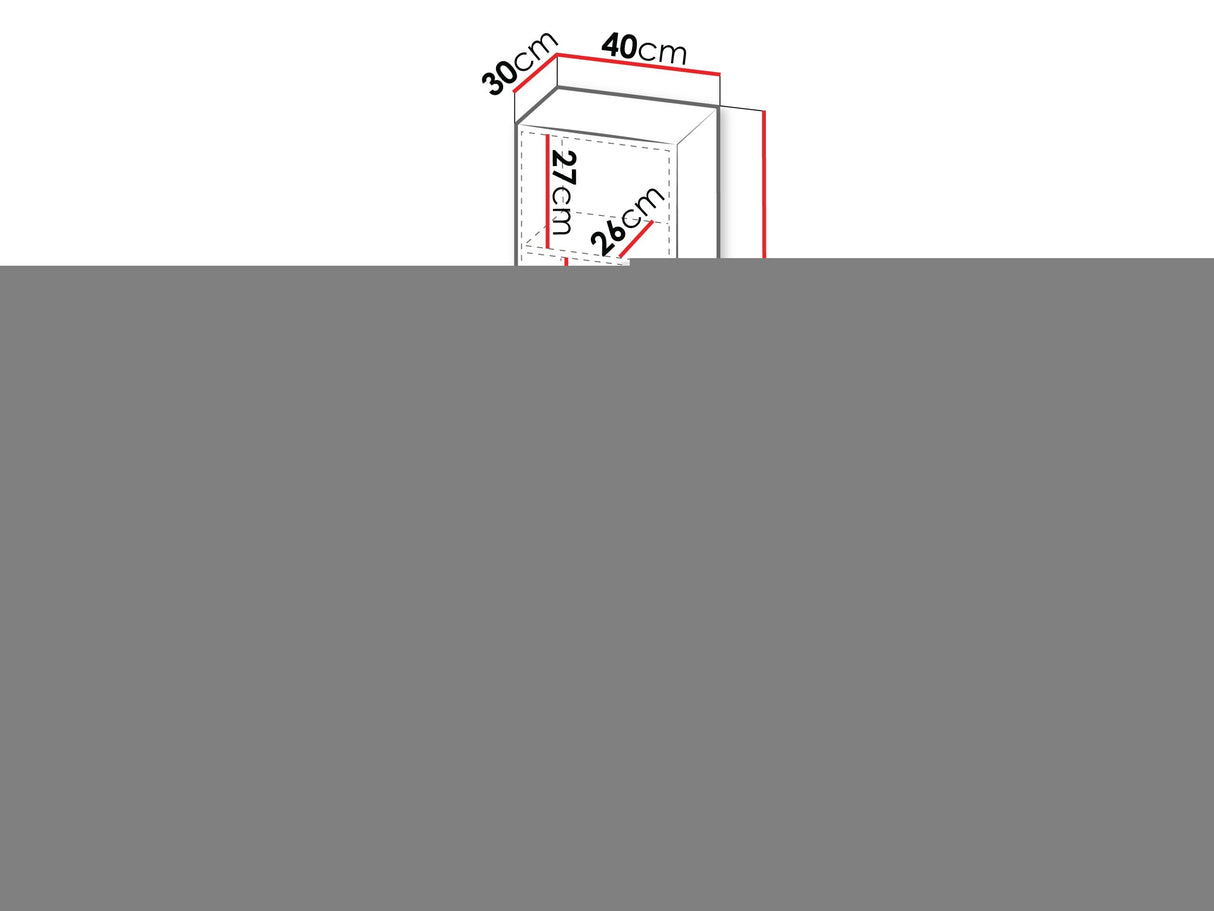 Polc Witryna 2D CAPITAL, Szín: Kasmír