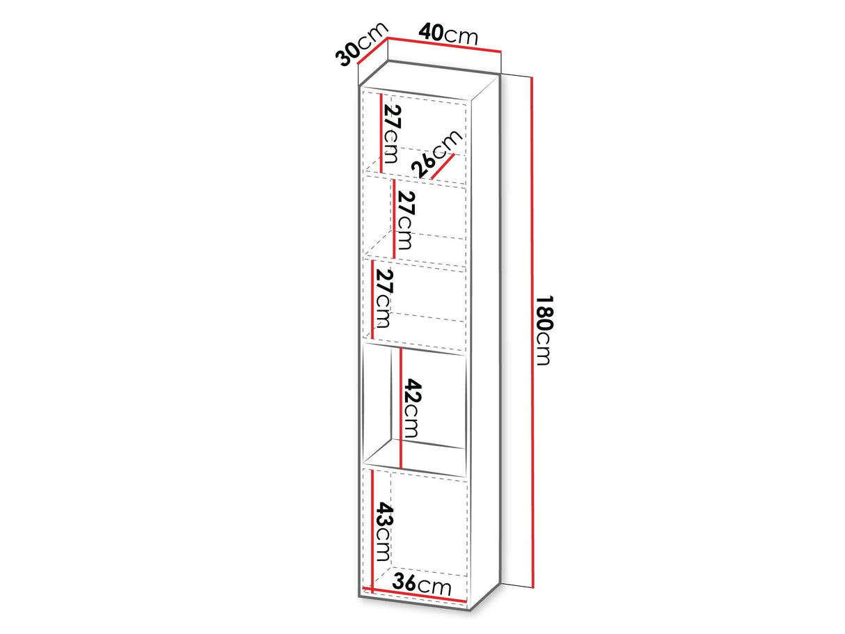 Polc Witryna 2D z wnęką CAPITAL, Szín: Kasmír