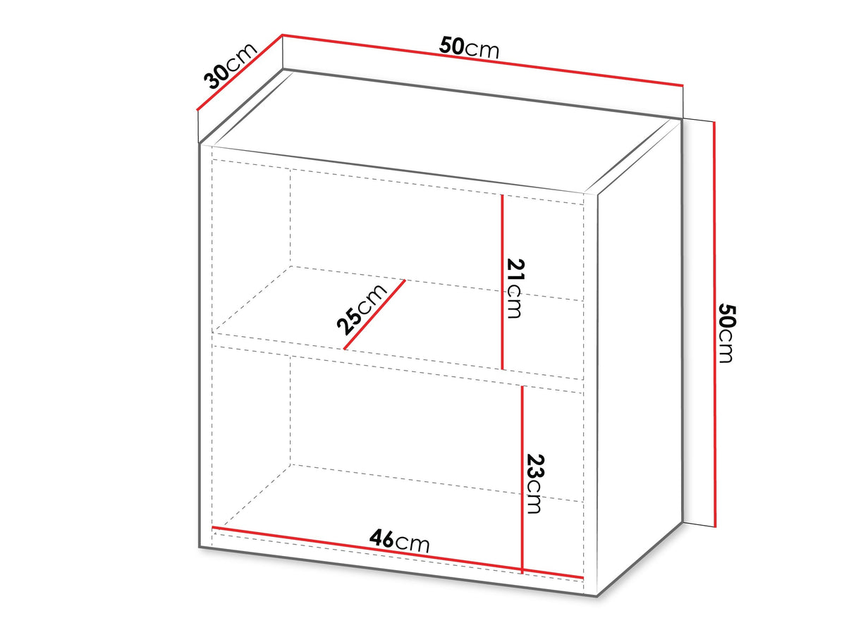 Fali szekrény Witryna kwadrat dekor CAPITAL, Szín: Kasmír