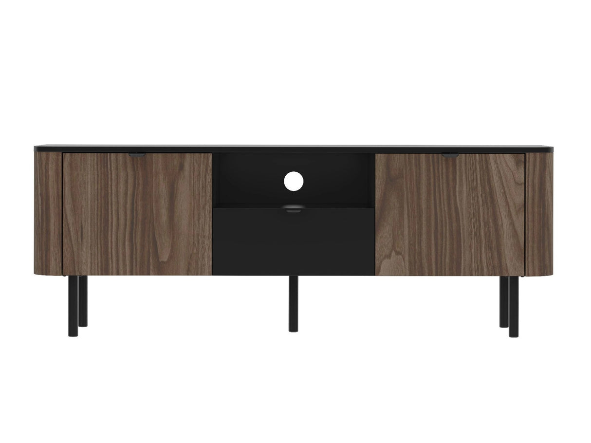 TV-állvány Szafka RTV 150 PERO 02 Czarny/Orzech