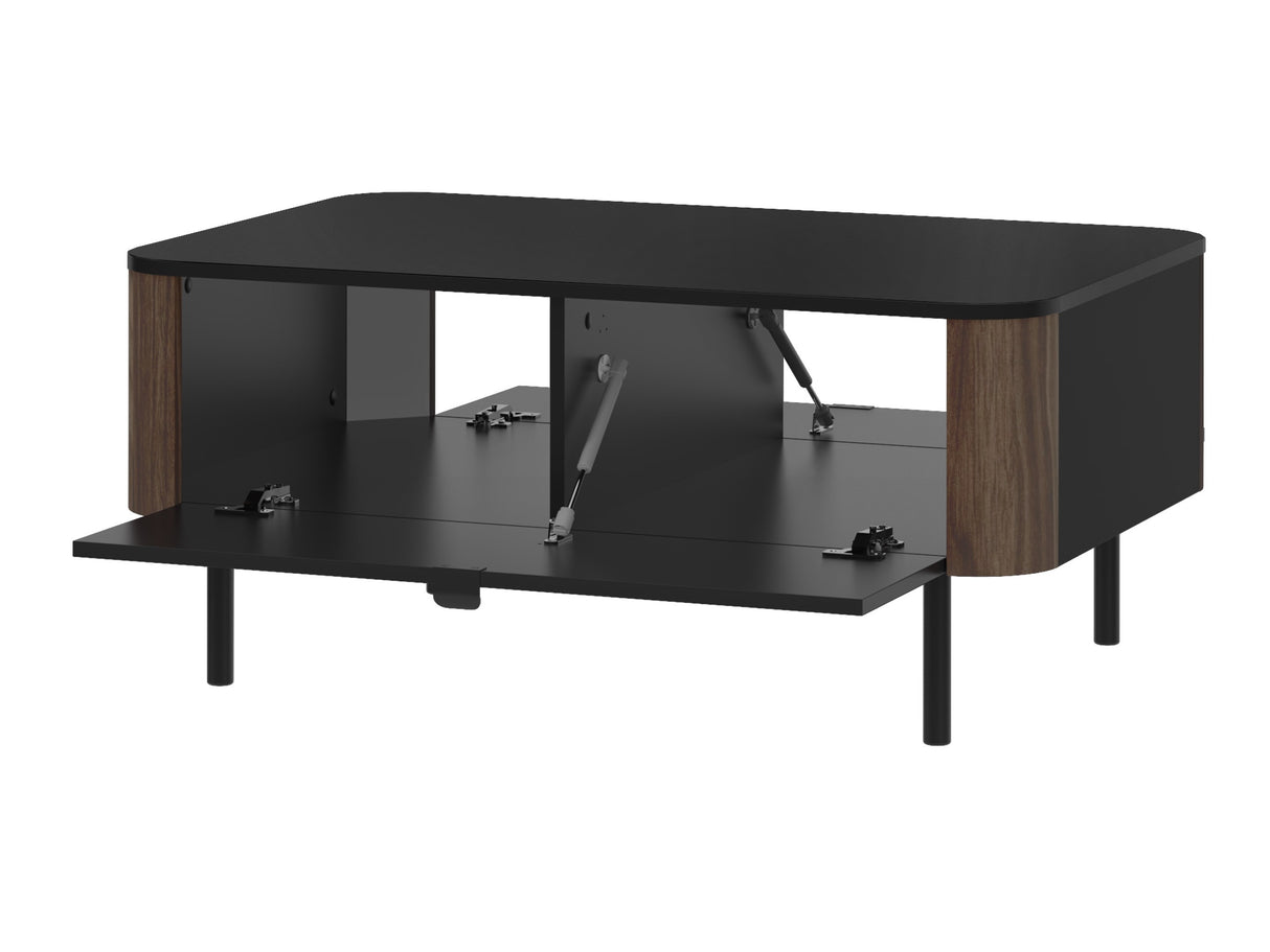 Dohányzóasztal Stolik kawowy PERO 05 Czarny/Orzech