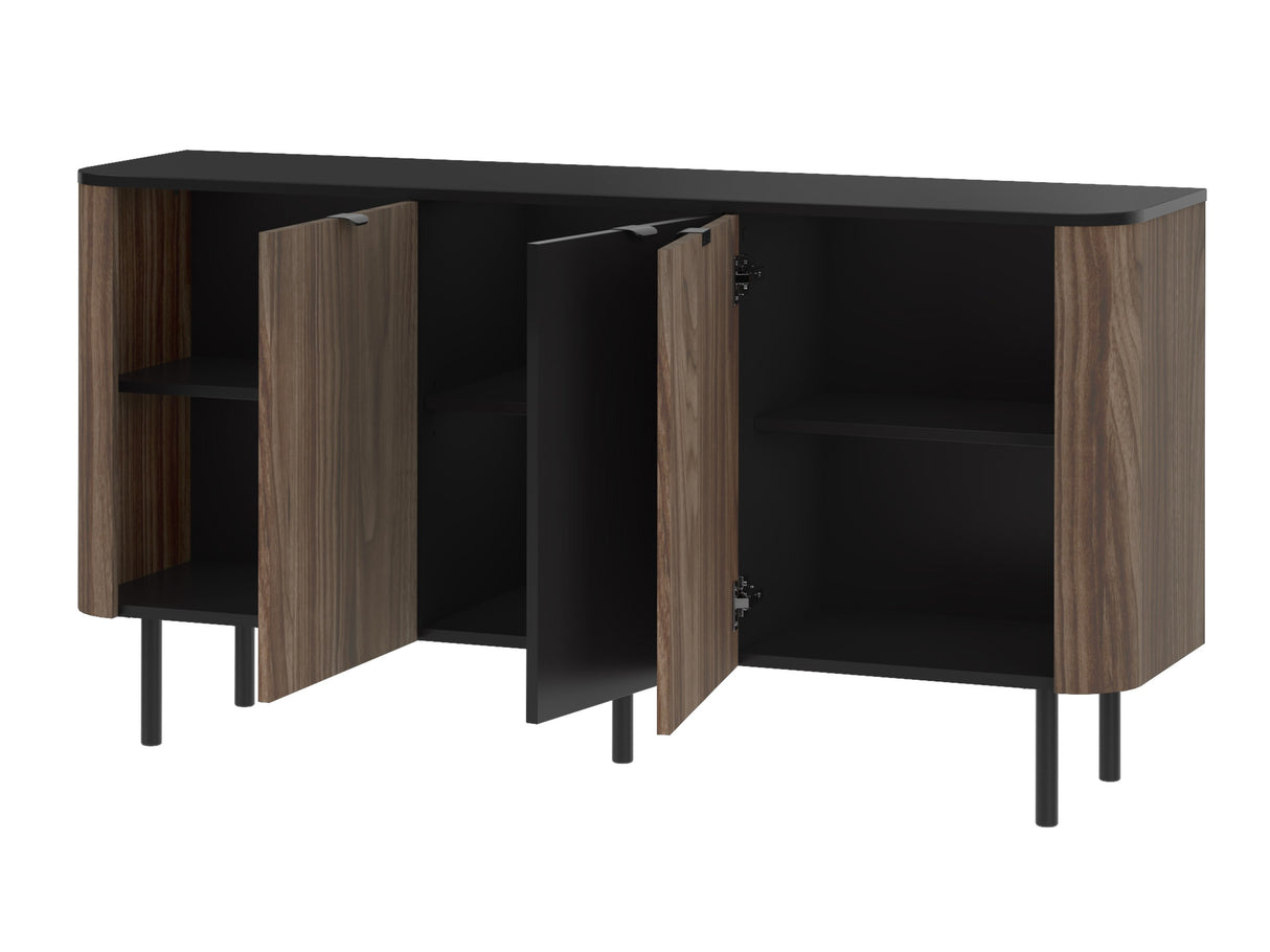 Nappali szett Meble PERO II Czarny/Orzech