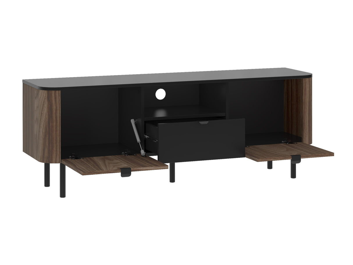 Nappali szett Meble PERO II Czarny/Orzech