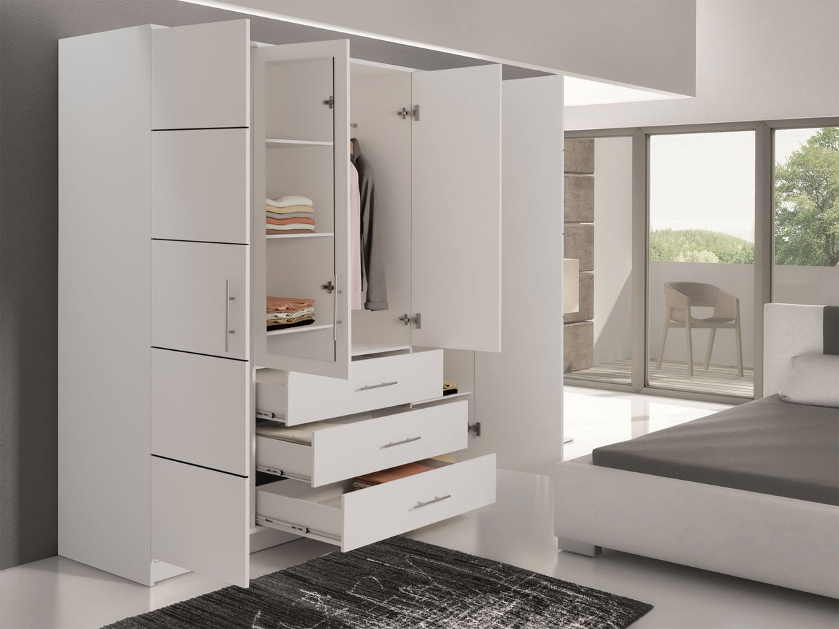 Gardróbszekrény Szafa BALI D4 Kaszmir/Lustro