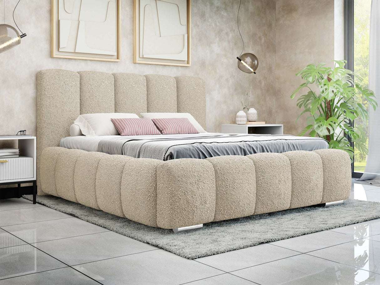 Ágy Łóżko tapicerowane WIZKO, Szín: Abriamo 3, Alvó felület mérete: 140 x 200 cm