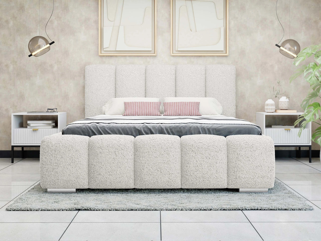 Ágy Łóżko tapicerowane WIZKO, Szín: Abriamo 4, Alvó felület mérete: 140 x 200 cm