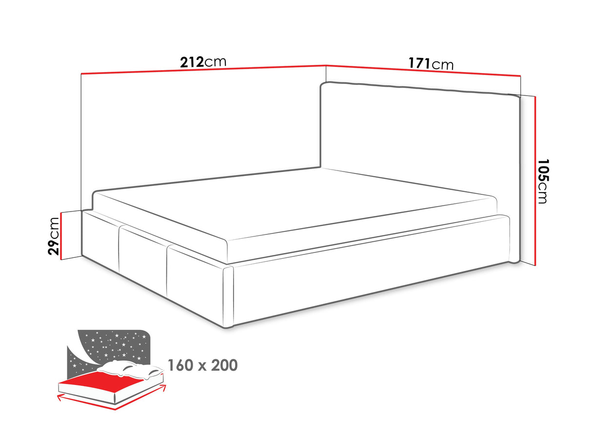 Ágy Cosmo + Oro, Szín: Fresh 01