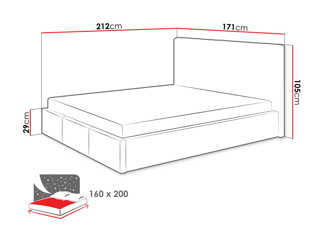 Ágy Cosmo + Oro, Szín: Fresh 11