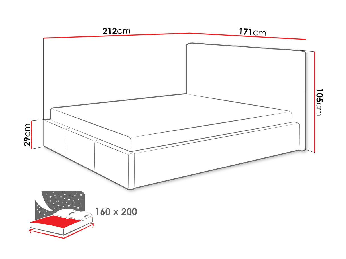 Ágy Cosmo + Oro, Szín: Fresh 13