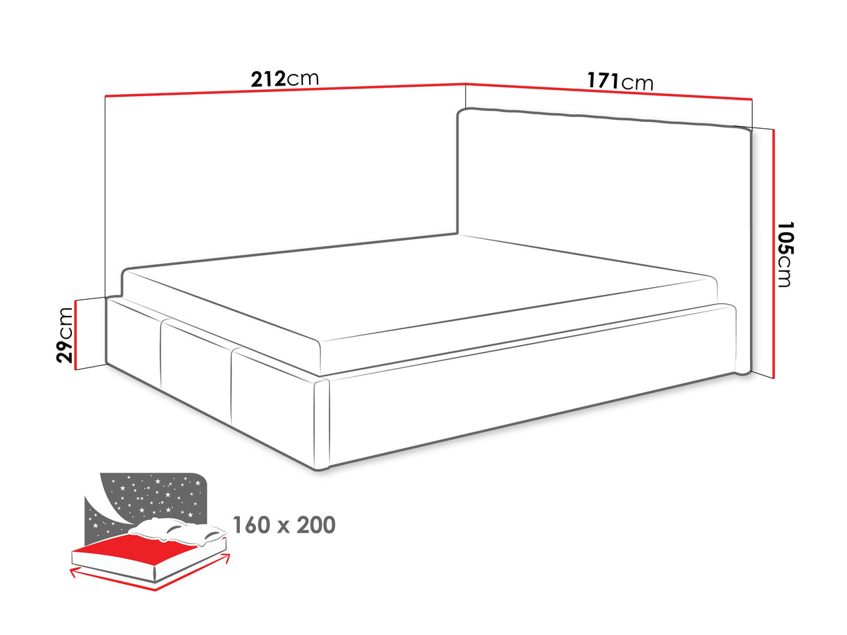 Ágy Cosmo + Oro, Szín: Fresh 32