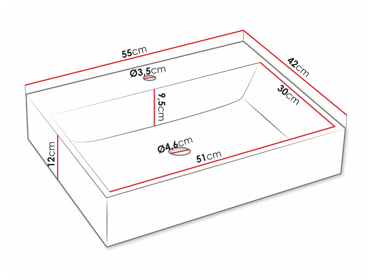 Fürdőszoba garnitúra NUBIA I, Szín: Fekete, Mosdókagyló: Igen