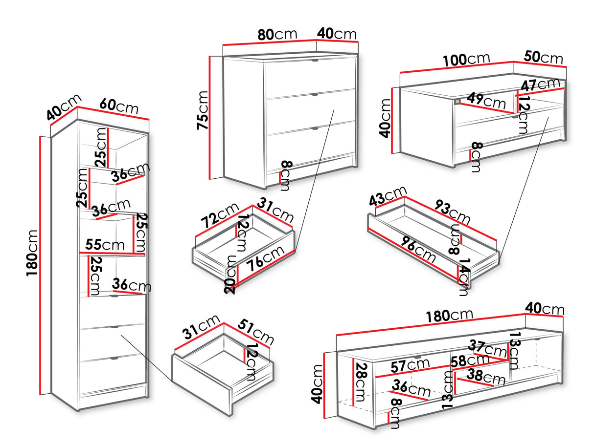 Nappali szett TIRENO VII, Szín: Beige