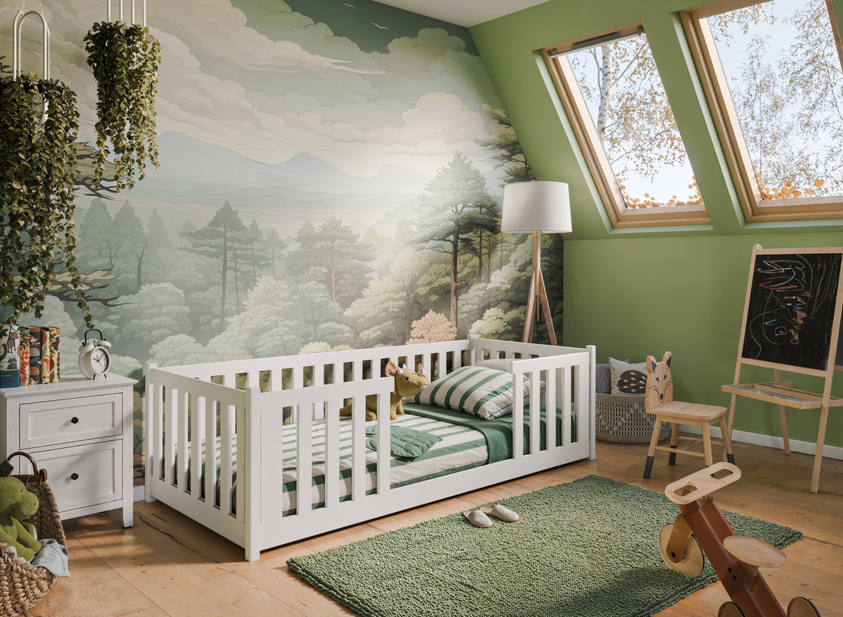 Ágy Łóżko FERO 90x200 st.flex Biały 5903211349560