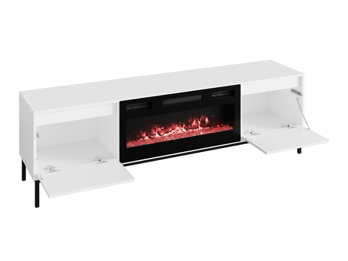 Nappali szett Meble OZMI III Kominek: Czarny, Szín: Kasmír