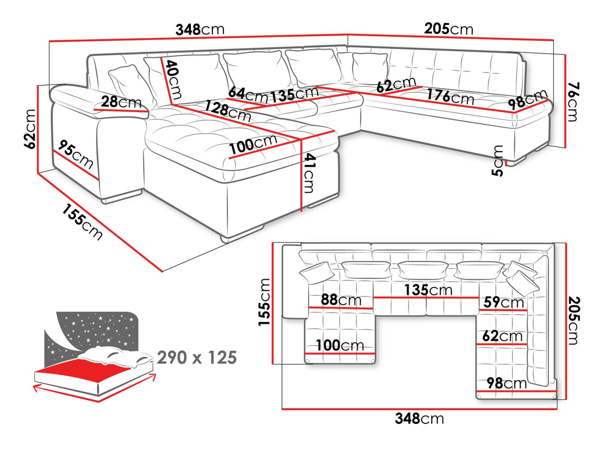 Sarokkanapé Niko Bis (Tony), Változatok: Jobbos, Szín: Poso 110