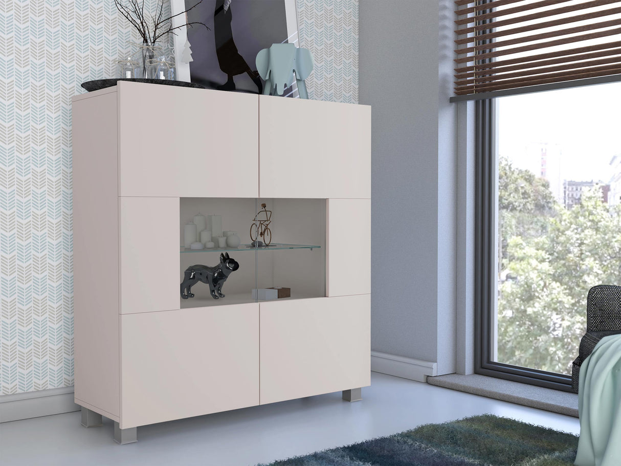 Szekrény Calabrini (Bralani BR01), Led világítás: Nem, Szín: Kasmír