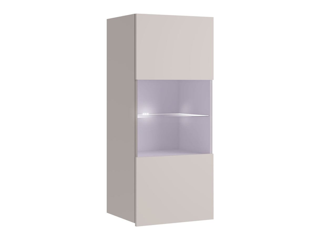 Fali szekrény Calabrini (Bralani BR05), Szín: Kasmír, Led világítás: Igen (Kék)