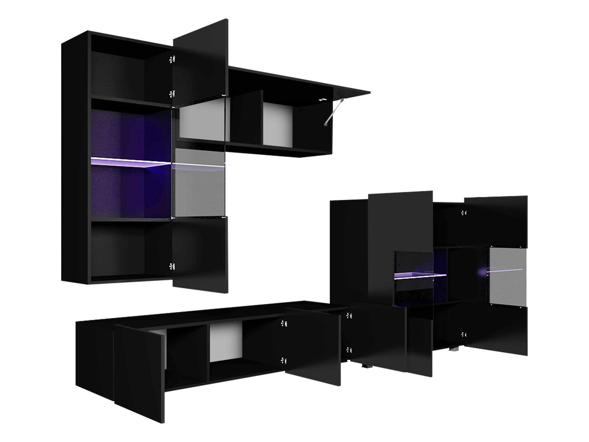 Nappali szett Calabrini (Bralani III), Led világítás: Ez kék, Szín: Kasmír