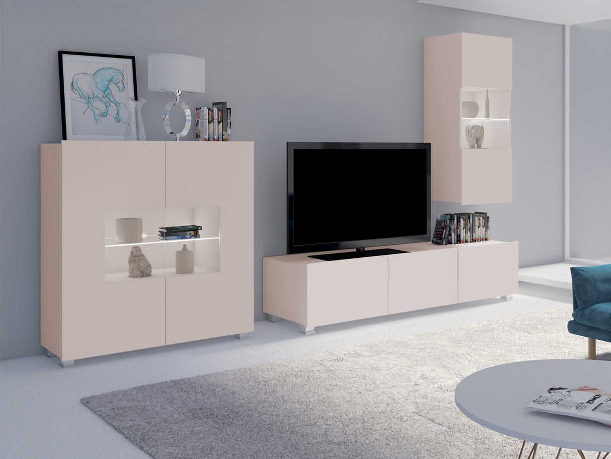 Nappali szett Calabrini (Bralani VII), Szín: Kasmír, Led világítás: Igen fehér