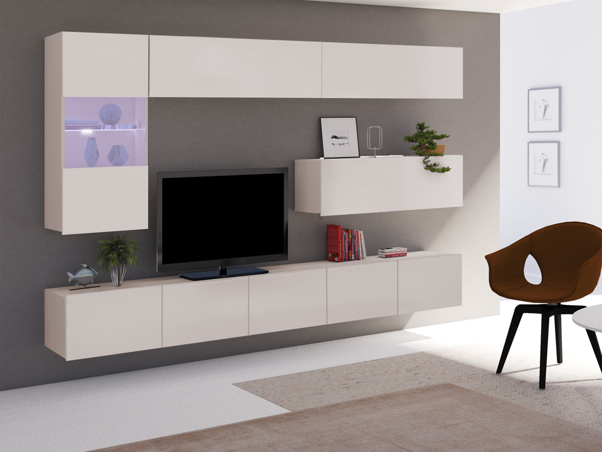 Nappali szett Calabrini (Bralani IV), Led világítás: Ez kék, Szín: Kasmír