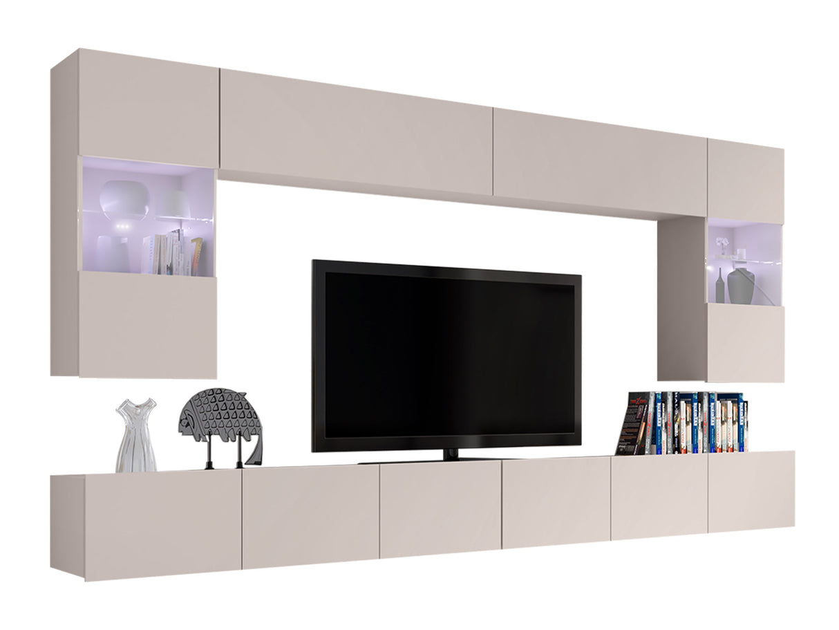 Nappali szett Calabrini (Bralani I), Led világítás: Ez kék, Szín: Kasmír