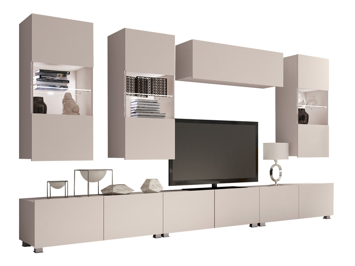 Nappali szett Calabrini (Bralani XI), Szín: Kasmír, Led világítás: Igen fehér