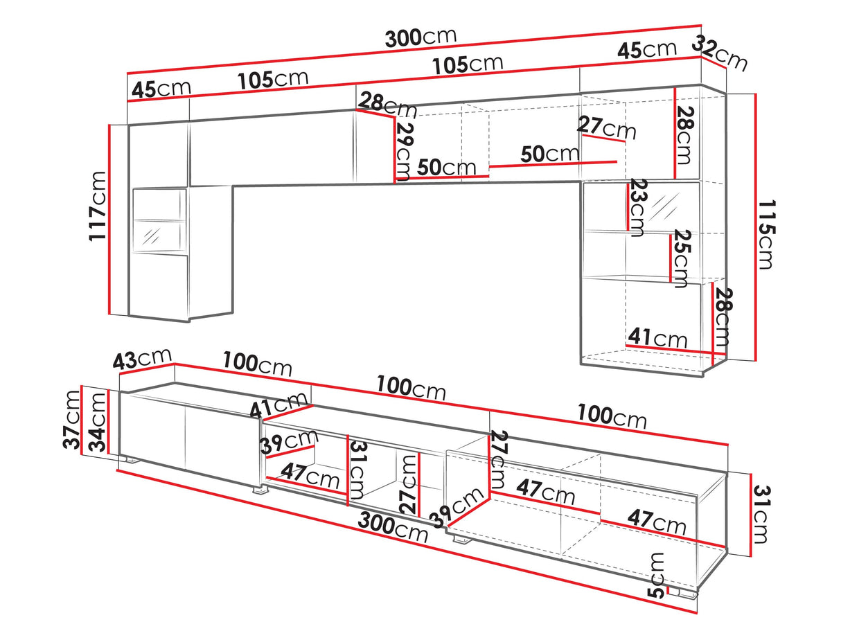 Nappali szett Calabrini (Bralani XXIV), Szín: Kasmír + Artisan tölgy, Led világítás: Igen (Kék)