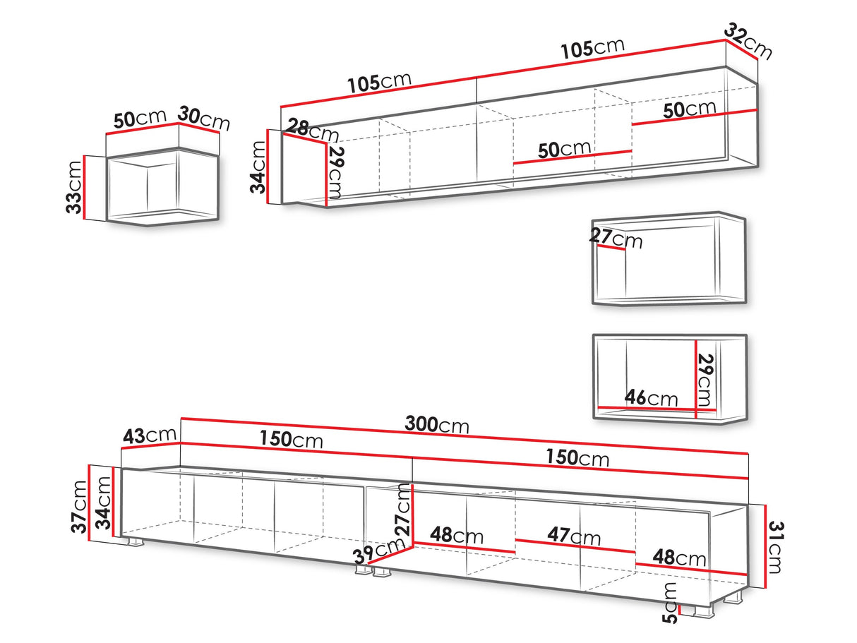 Nappali szett Calabrini (Bralani XXXI), Szín: Kasmír + Artisan tölgy