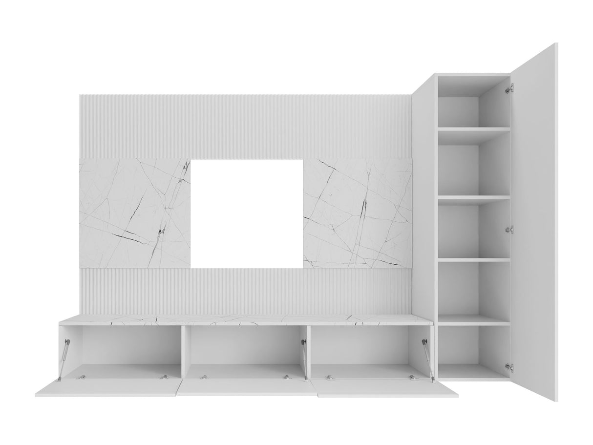 Nappali szett Meblościanka DEROMI VI, Szín: Beige + Tölgy