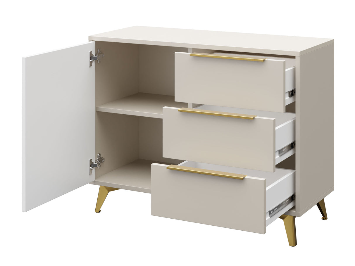 Komód Komoda 100 cm 1D3SZ XYLIX Beż Piaskowy