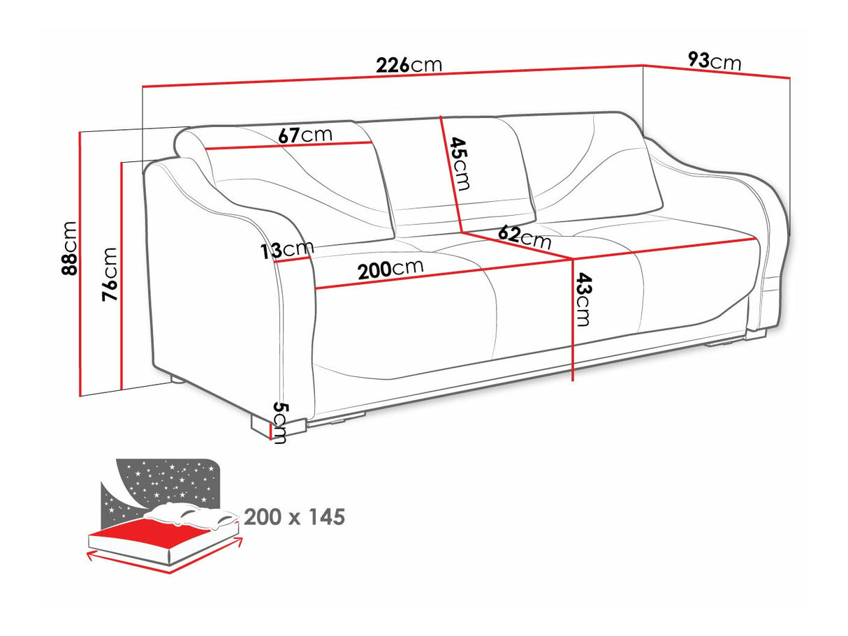 Kanapéágy Karmen (Crush)