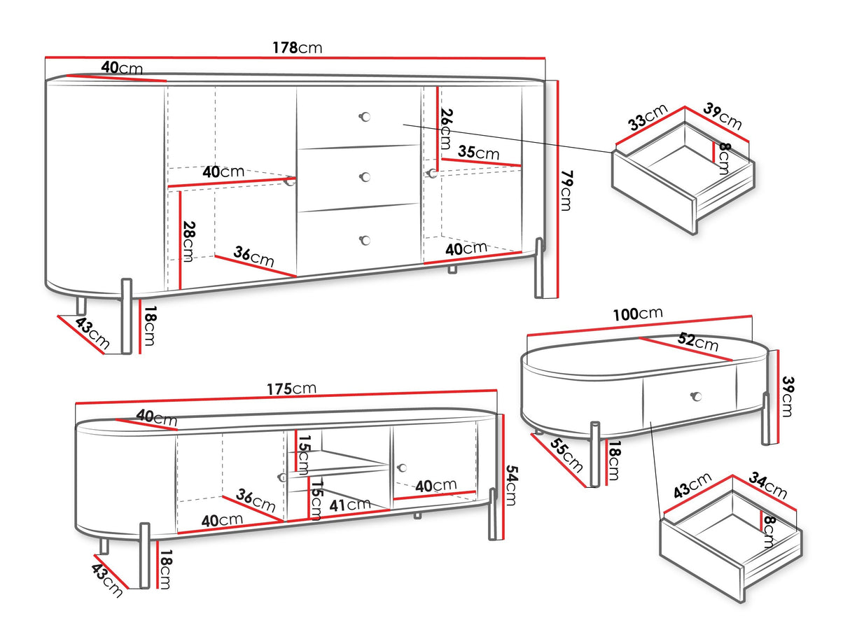 Nappali szett Meble SEPIROZ I Beż Piaskowy