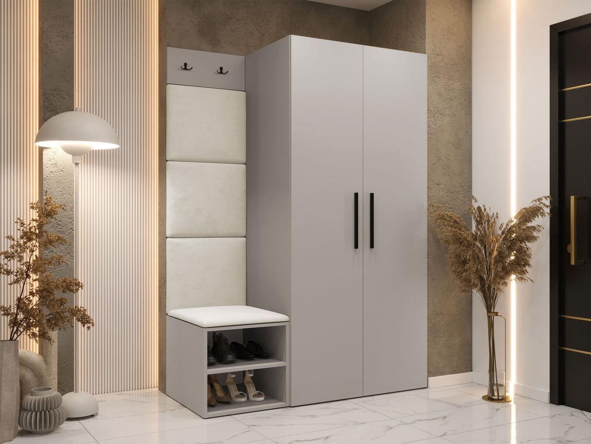 Előszoba garnitúra Garderoba MEDI IV, Keret színe: Kasmír, Puha falpanel színe: Manila 02