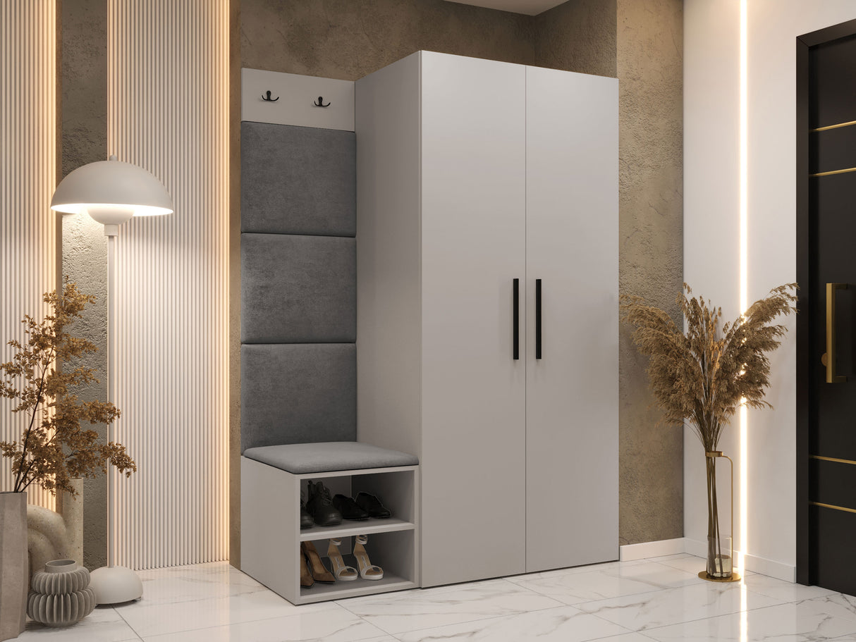 Előszoba garnitúra Garderoba MEDI IV, Keret színe: Kasmír, Puha falpanel színe: Manila 16