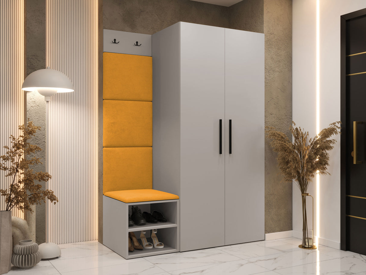 Előszoba garnitúra Garderoba MEDI IV, Keret színe: Kasmír, Puha falpanel színe: Manila 32