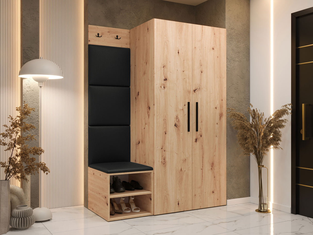 Előszoba garnitúra Garderoba MEDI IV, Keret színe: Artisan tölgy, Puha falpanel színe: Soft 011