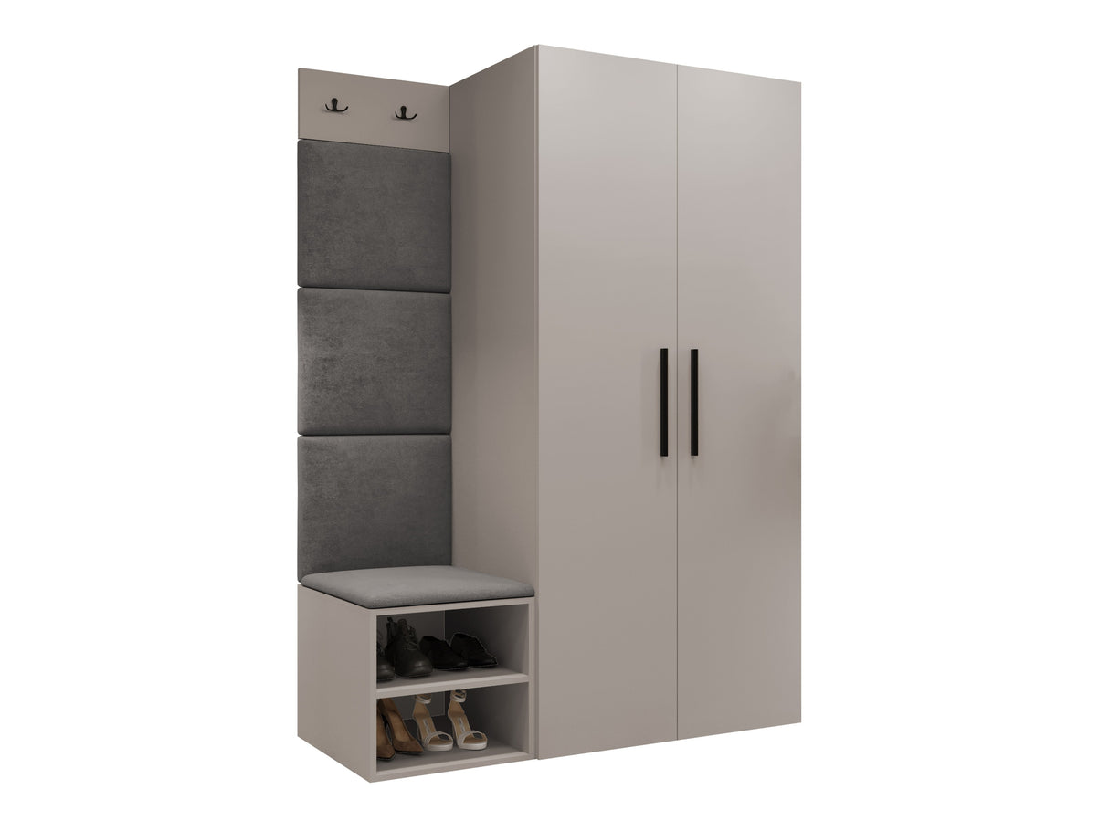 Előszoba garnitúra Garderoba MEDI IV, Keret színe: Kasmír, Puha falpanel színe: Manila 16